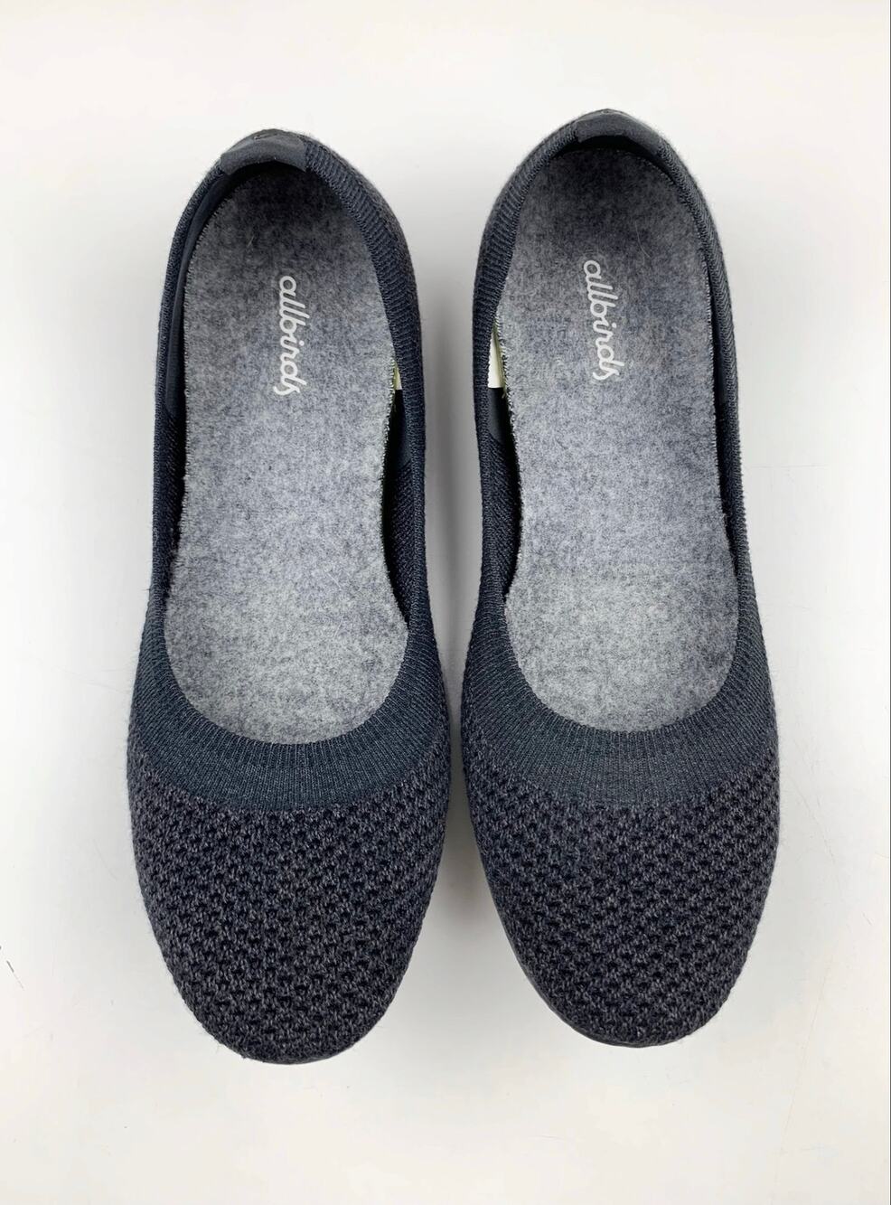 Allbirds Tree Breezers Ballet Flats Black Knit Washable Comfort Shoes Women's 7